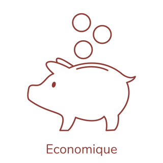 Savon solide économique par rapport à un gel douche. Le savon solide dure 2 fois plus longtemps. Economie garantie !