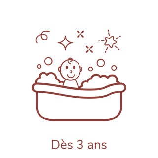 Savon pour toute la famille, adultes et enfants à partir de 3 ans.
